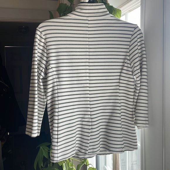 Tahari Blazer white with black stripes - Picture 3 of 5